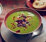 One serving of greens, potato & chorizo soup